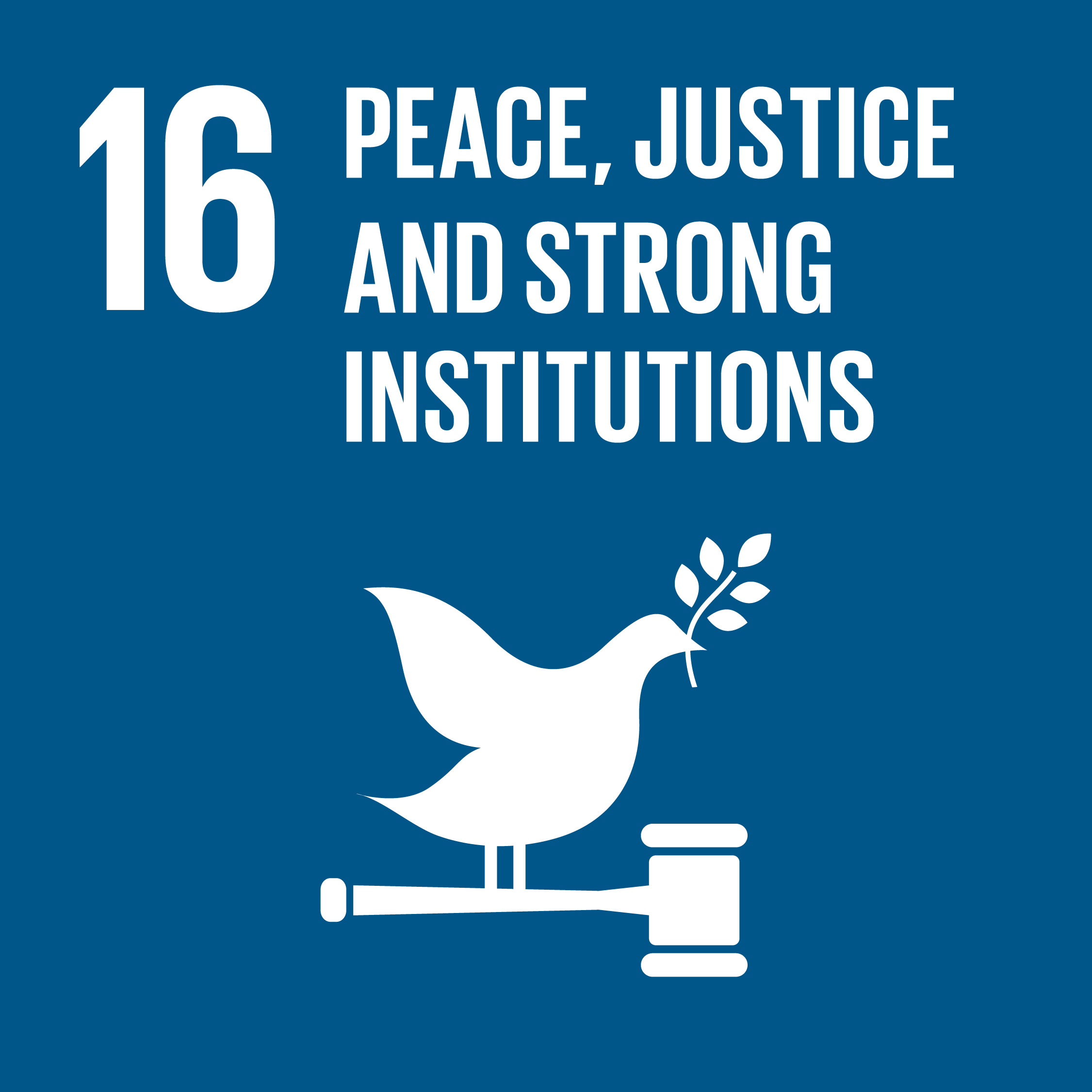 SDG16 Peace Justice and Strong Institutions